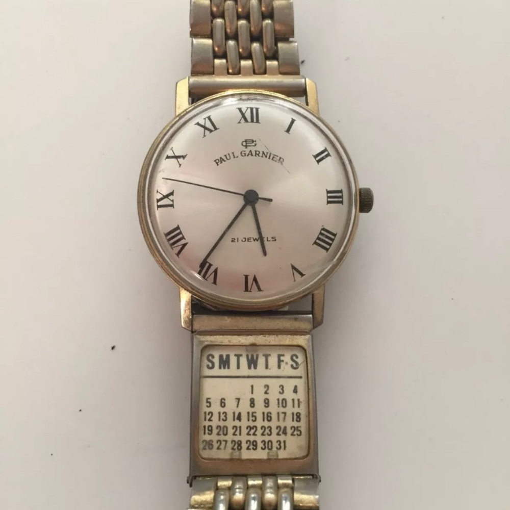 Paul Garnier Gold Men's Watch 21 Jewel Untested